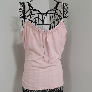 Express Sparkle Light Pink Camisole Top